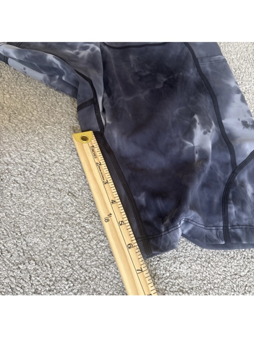 Baleaf Modern City Athletic High Rise Dark Tie-Dye Biker Cycling Shorts SZ L NEW - Picture 13 of 13